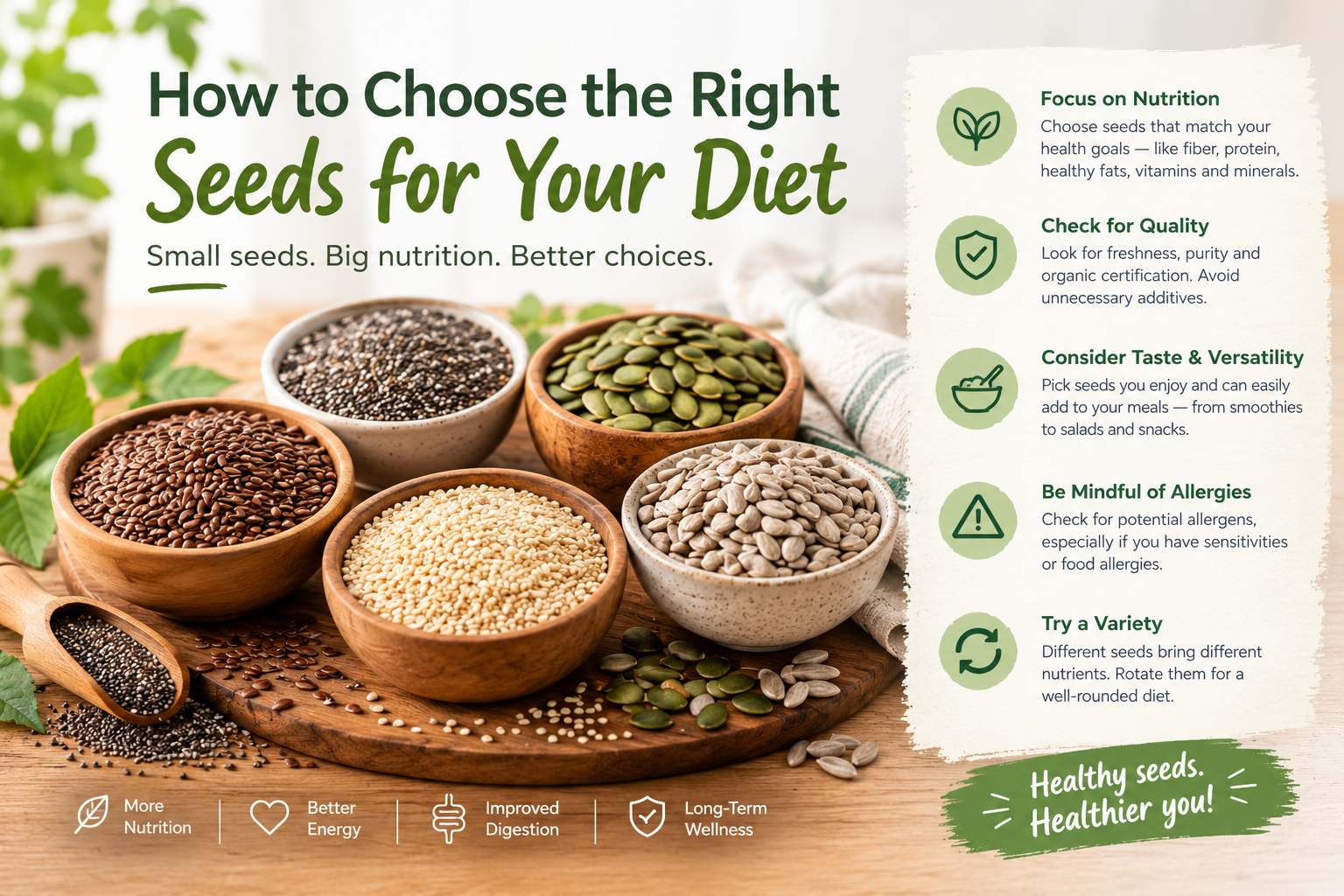 How to Choose the Right Seeds for Your Diet